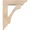 Ekena Millwork Legacy Traditional Smooth Bracket w/ Offset Brace, Douglas Fir, 5 1/2"W x 18"D x 22"H BKT0604X18X22LEC01SDF - alternate 4